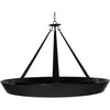 Noir Swan Chandelier - Industrial Steel