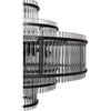 Noir Rowan Chandelier - Industrial Steel & Glass