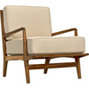 Noir Allister Chair, Teak & Rattan, 29" W