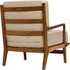 Noir Allister Chair, Teak & Rattan, 29" W