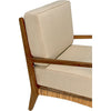 Noir Allister Chair, Teak & Rattan, 29" W