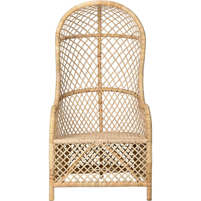 Noir Gigi Chair, Rattan, 32.5" W