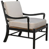 Noir Kevin Chair w/ Rattan, Hand Rubbed Black, 30" W