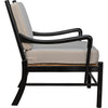 Noir Kevin Chair w/ Rattan, Hand Rubbed Black, 30" W