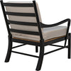 Noir Kevin Chair w/ Rattan, Hand Rubbed Black, 30" W