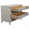 CFC Dennis 4-Drawer Dresser, Gray Shellac-Dressers-CFC-Heaven's Gate Home, LLC