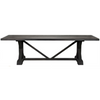 CFC X Reclaimed Lumber Dining Table, Black Wax, 96" L-Dining Tables-CFC-Heaven's Gate Home, LLC