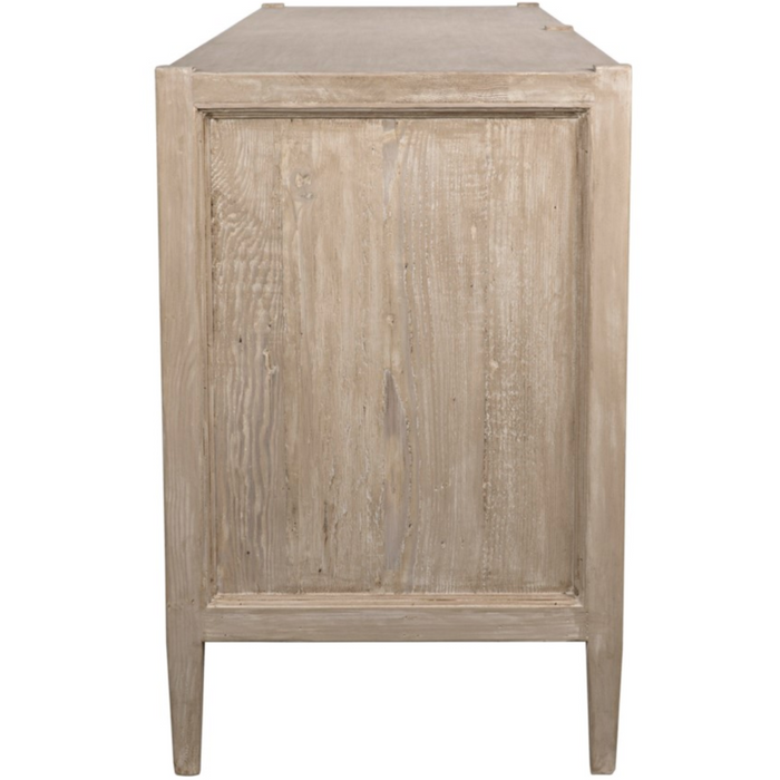 CFC Lewis 6-Drawer Reclaimed Lumber Dresser, Gray Wash-Dressers-CFC-Heaven's Gate Home, LLC