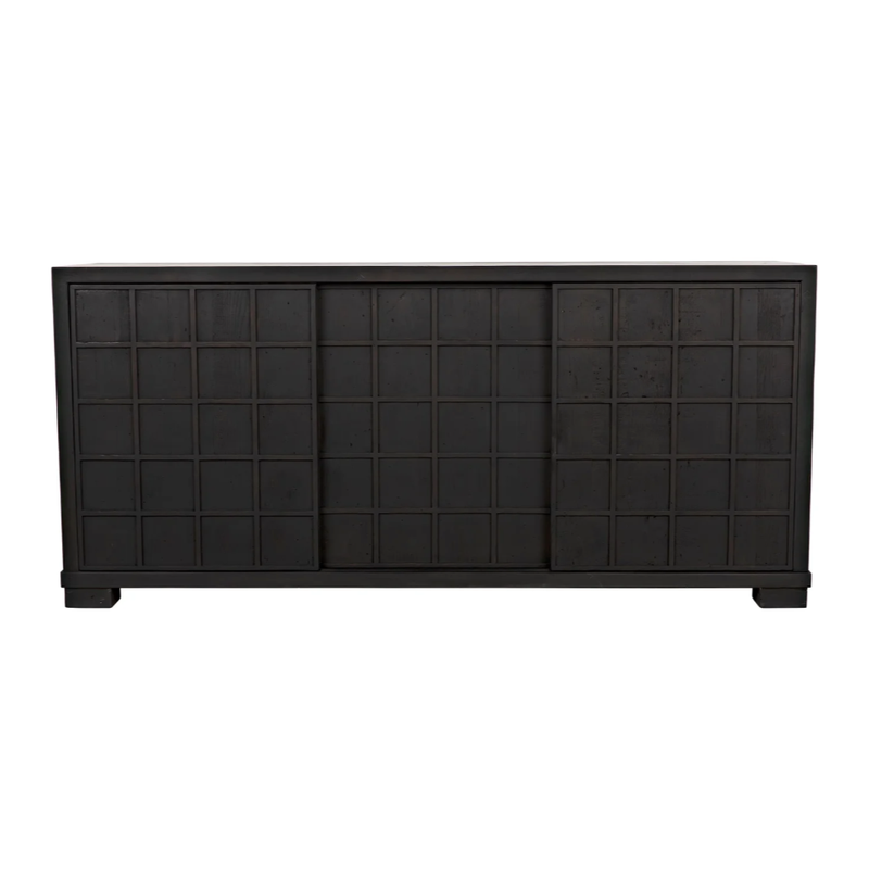 CFC Hayward 3-Door Reclaimed Lumber Sideboard, Gray Wash-Sideboards-CFC-Heaven's Gate Home, LLC