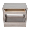 CFC Mayito 1 Drawer, 1 Pull-Out Tray Side Table, Alder, 30" W