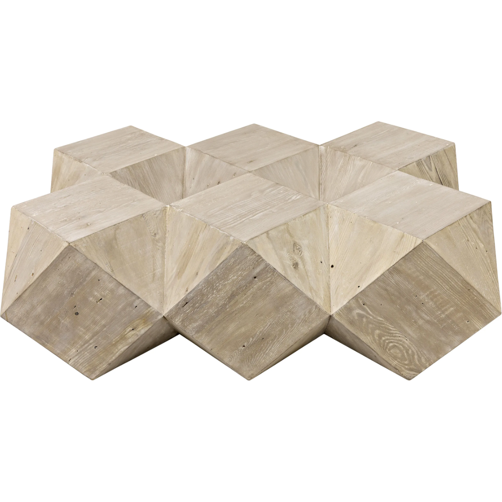 CFC Reclaimed Douglas Fir Icosahedron Coffee Table, Large, 55" W