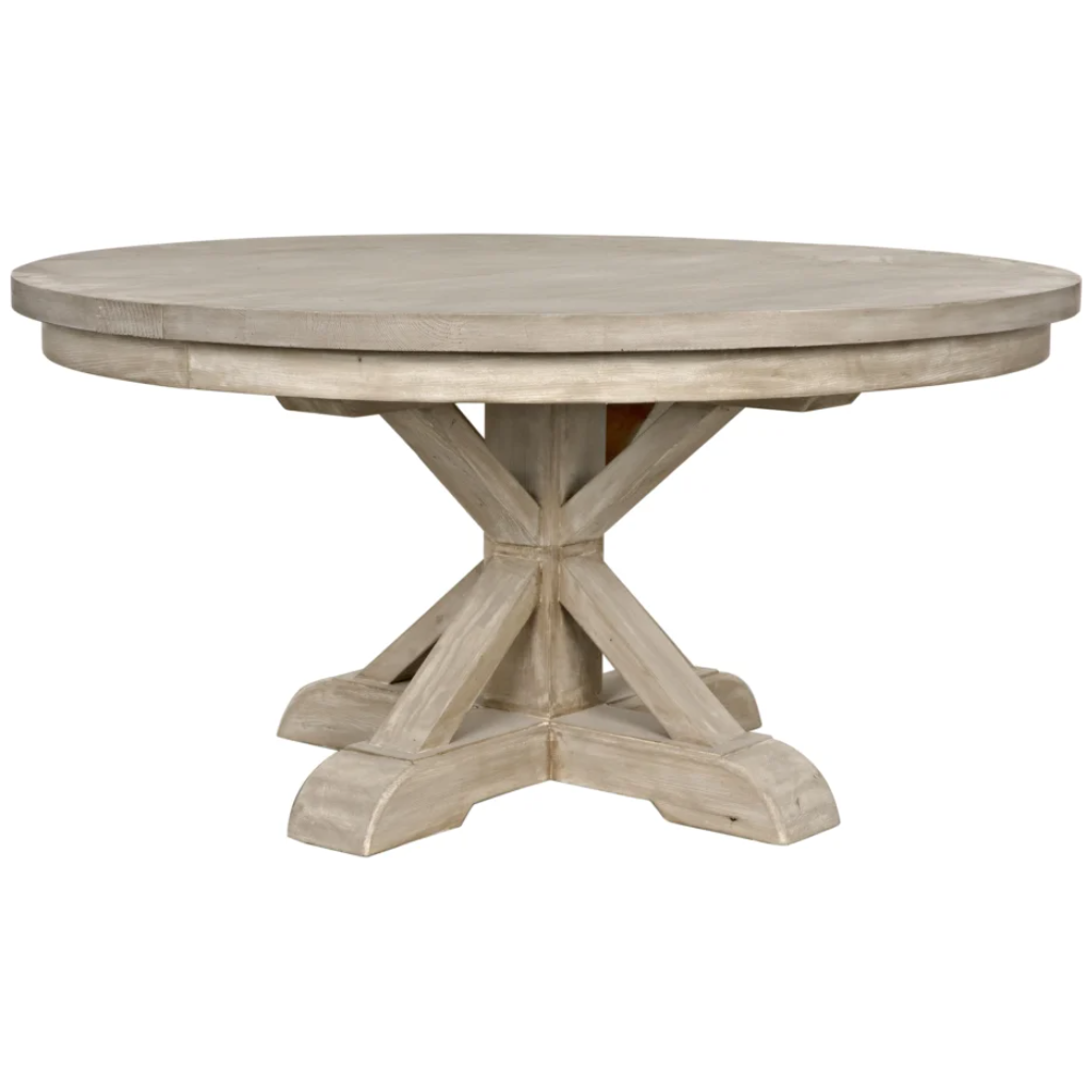 CFC Isabelle Reclaimed Douglas Fir Dining Table, Round, 60" Dia.