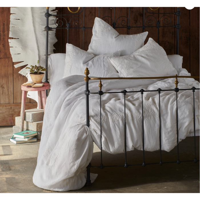 TL at Home Piper Embroidered Linen Duvet and/or Shams