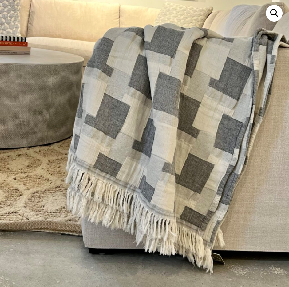 TL at Home Paul Stonewashed Cotton Throw, Shams and/or Pillows