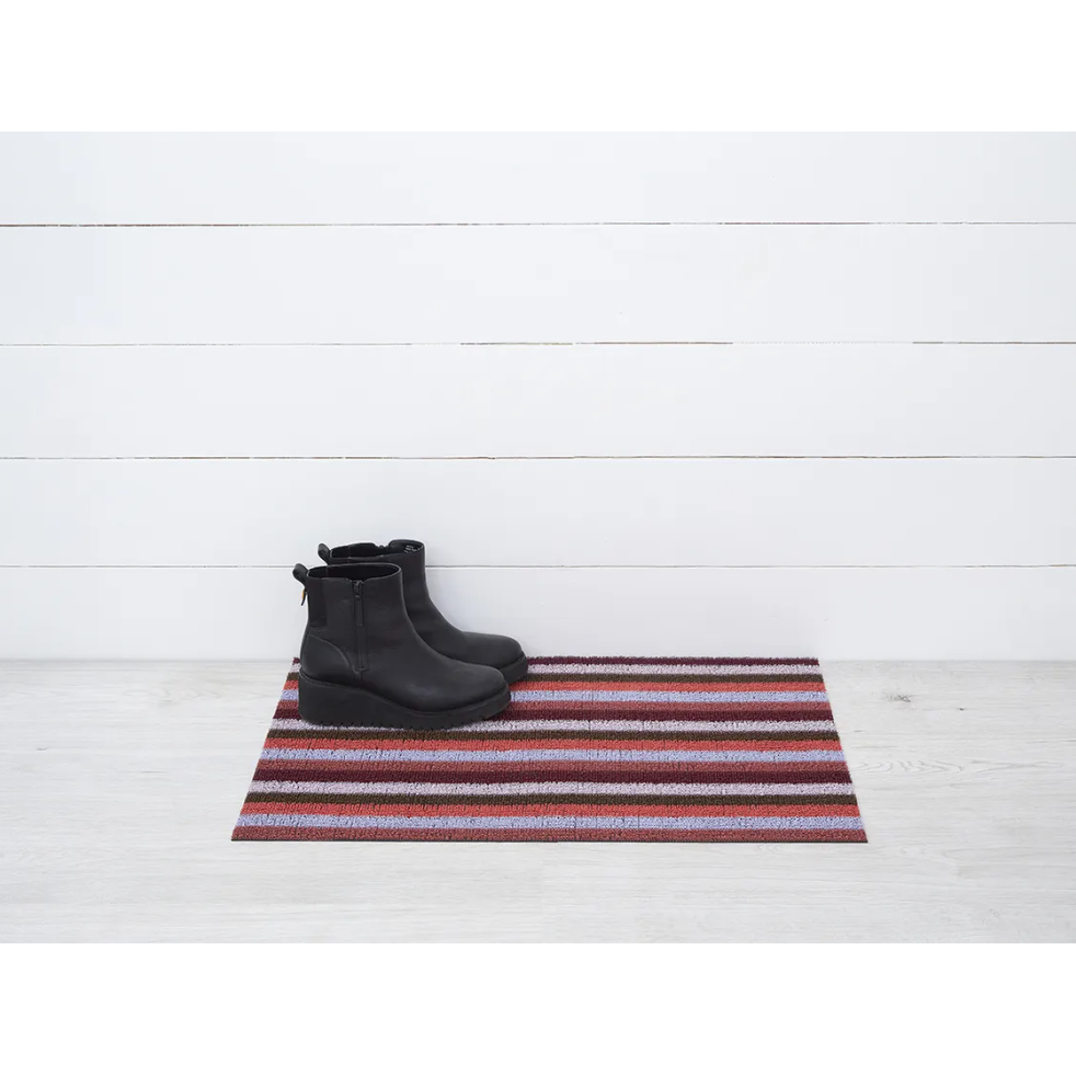 Chilewich Even Stripe Shag Mat, Indoor/Outdoor