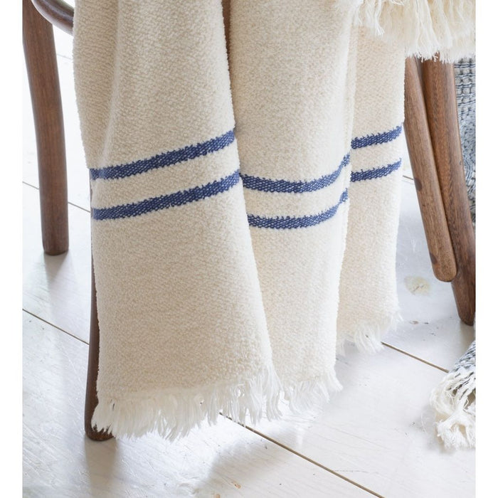 TL at Home Varsity Chenille Weave Cotton Throw