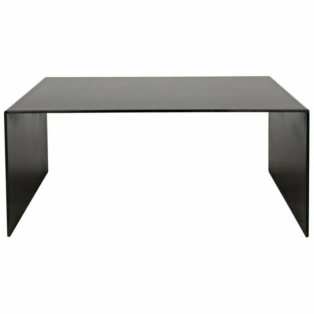 CFC Pittsburgh Minimalist Reclaimed Square Coffee Table, Steel, 40" Sq.