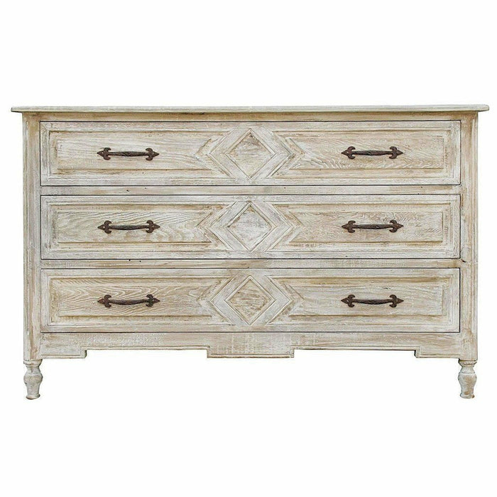 CFC Anderson 3-Drawer Reclaimed Lumber Dresser, Gray Wash-Dressers-CFC-Heaven's Gate Home, LLC