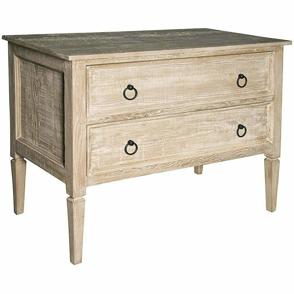 CFC August 2-Drawer Reclaimed Douglas Fir Dresser, Gray Wash-Dressers-CFC-Heaven's Gate Home, LLC