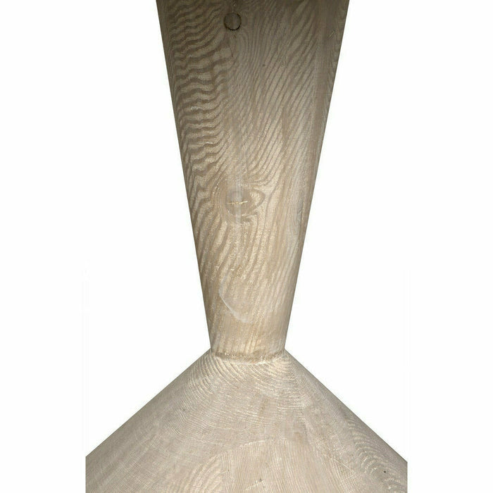 CFC Pansy Reclaimed Douglas Fir Round Dining Table, Grey Washed, 42" Dia.