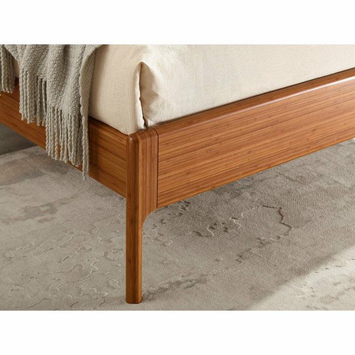 Greenington Ventura Solid Moso Bamboo Platform Bed, Amber