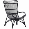 Sika-Design Originals Monet High Back Lounge Chair and/or Stool, Indoor-Lounge Chairs-Sika Design-Chair (only, no cushion)-Black-Heaven's Gate Home, LLC