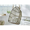 Sika-Design Originals Rattan Renoir Swing/Hanging Chair w/ Cushion, Taupe, Indoor-Hanging Chairs-Sika Design-Taupe-Heaven's Gate Home, LLC