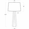 Regina Andrew Glass Star Table Lamp, White
