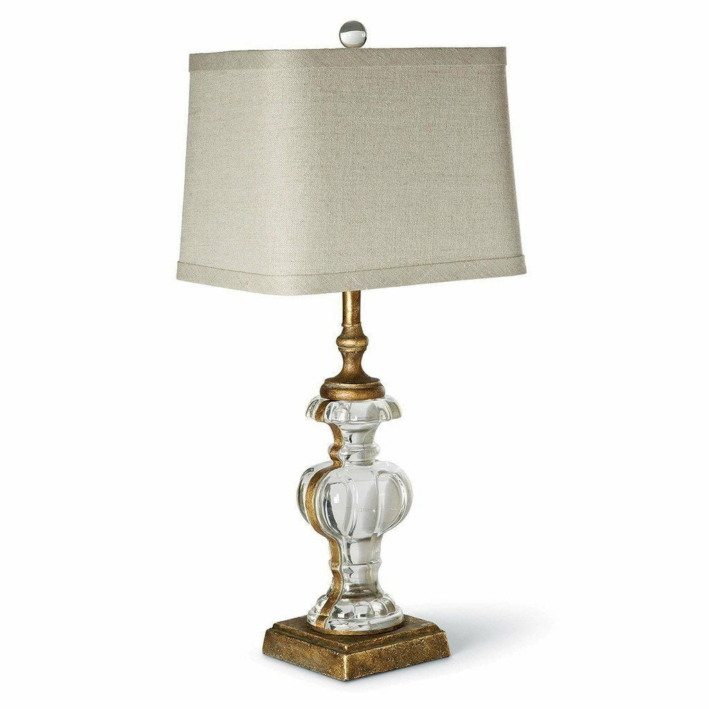 Regina Andrew Parisian Glass Table Lamp, Antique Gold Leaf-Table Lamps-Regina Andrew-Heaven's Gate Home