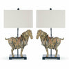 Regina Andrew Dynasty Horse Table Lamps Pair-Table Lamps-Regina Andrew-Heaven's Gate Home
