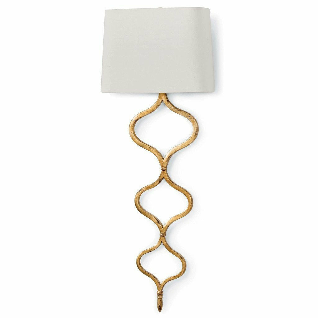 Regina Andrew Sinuous Sconce, Gold Leaf-Wall Sconces-Regina Andrew-Heaven's Gate Home