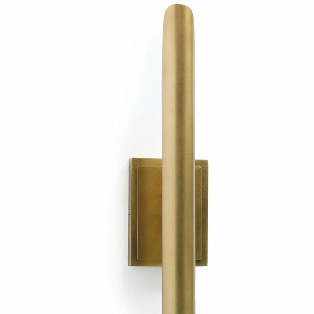 Regina Andrew Redford Sconce, Natural Brass-Wall Sconces-Regina Andrew-Heaven's Gate Home