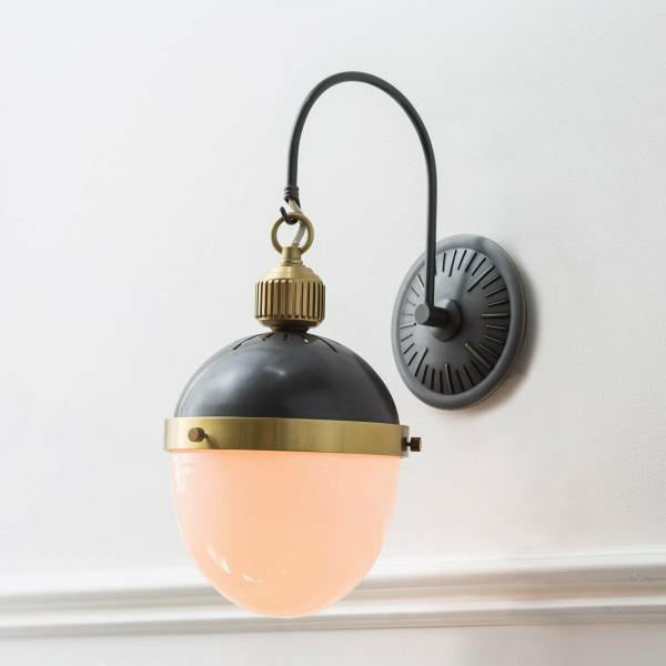 Regina Andrew Otis Sconce, Blackened Brass and Natural Brass-Wall Sconces-Regina Andrew-Heaven's Gate Home