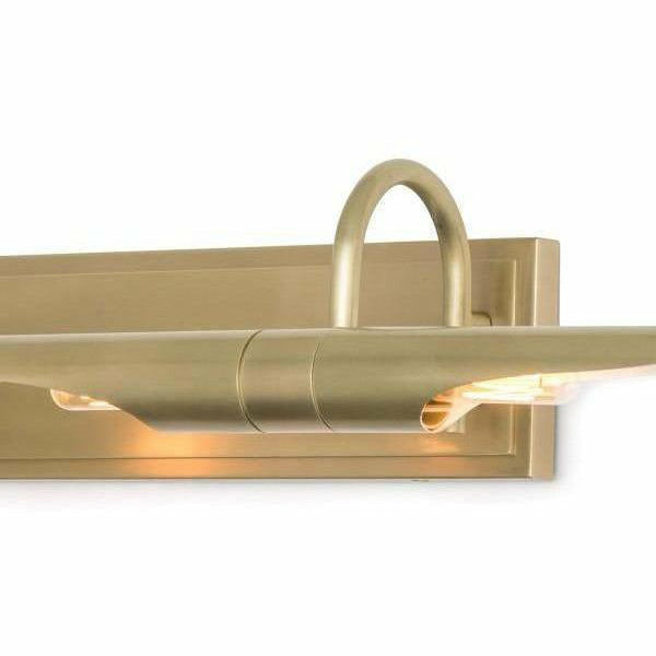 Regina Andrew Redford Picture Light Large, Natural Brass-Wall Sconces-Regina Andrew-Heaven's Gate Home