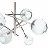 Regina Andrew Molten Chandelier With Clear Glass, Polished Nickel