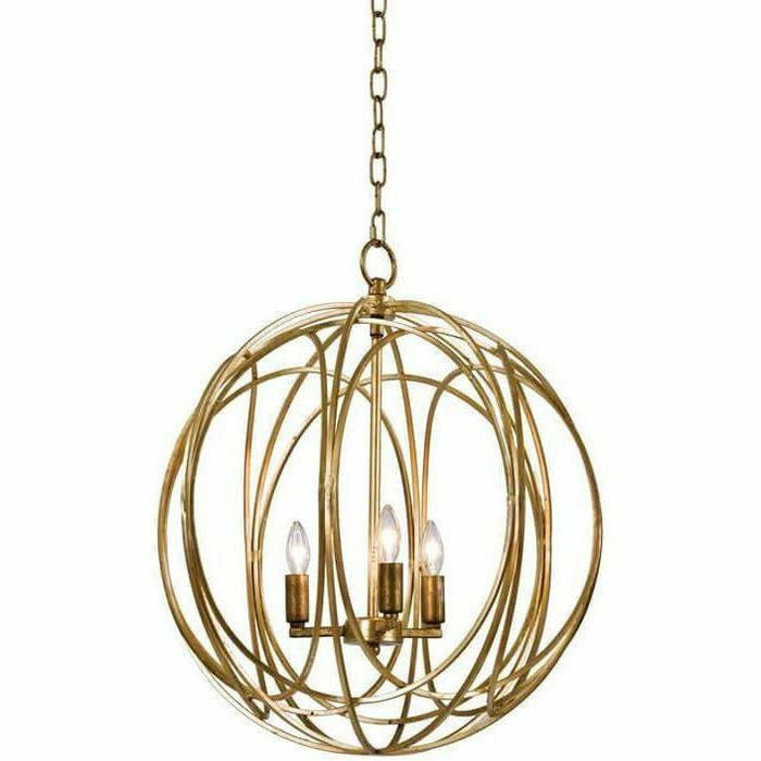 Regina Andrew Ofelia Chandelier Large, Gold Leaf-Chandeliers-Regina Andrew-Heaven's Gate Home