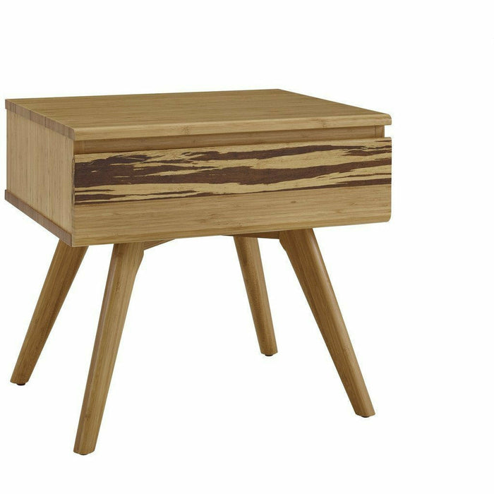 Greenington Azara Solid Bamboo Nightstand, Tiger Accent