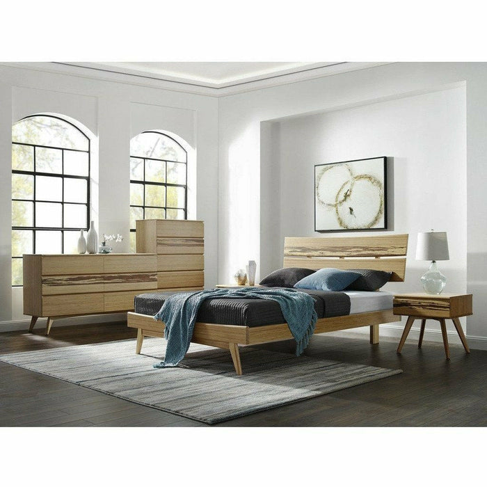 Greenington Azara Solid Bamboo Platform Bed, Caramelized/Tiger Accent