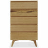 Greenington Azara Solid Bamboo Five Drawer Chest, Tiger Accent