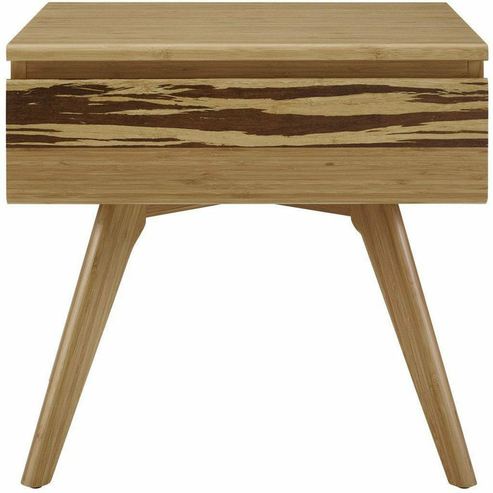 Greenington Azara Solid Bamboo Nightstand, Tiger Accent