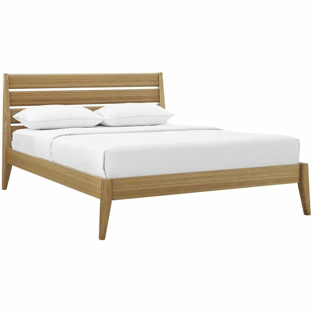 Greenington Sienna Solid Bamboo Platform Bed, Caramelized