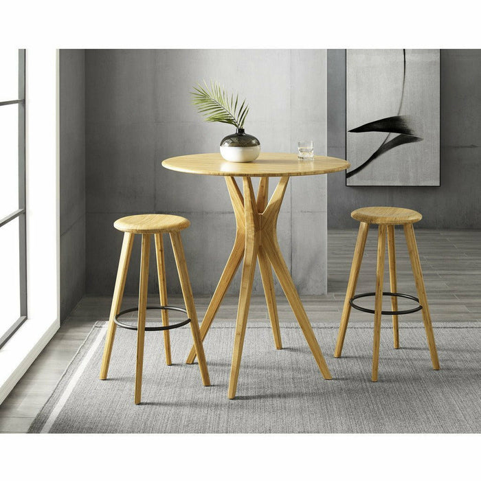 Greenington Mimosa Solid Bamboo Bar Height Stool, Caramelized, (Set of 2)