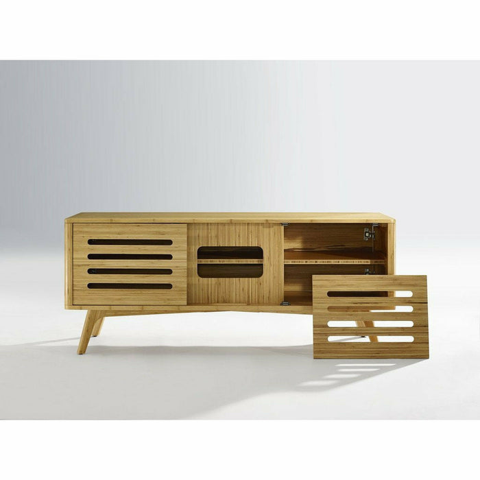 Greenington Azara Solid Bamboo Media Cabinet, Exotic Tiger