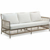 Sika-Design Exterior Caroline 3-Seater Sofa w/ Cushion, Outdoor-Sofas-Sika Design-Moccachino-Tempotest White Canvas Seat and Back Cushions-Heaven's Gate Home, LLC
