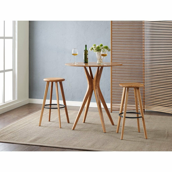 Greenington Mimosa Solid Bamboo Bar Height Stool, Caramelized, (Set of 2)