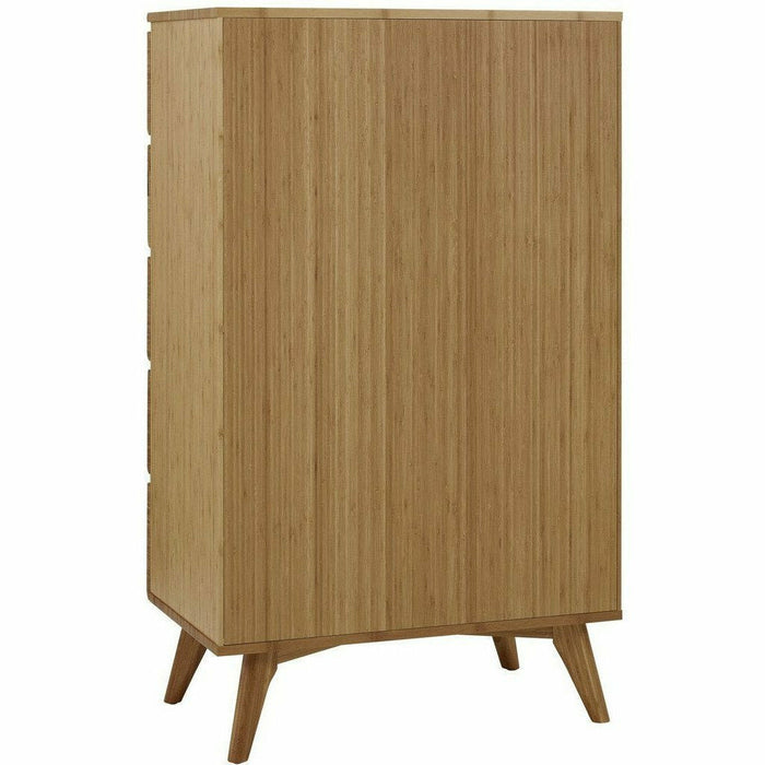 Greenington Azara Solid Bamboo Five Drawer Chest, Tiger Accent