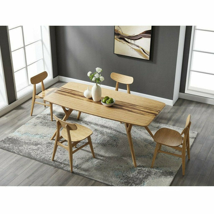 Greenington Azara Solid Bamboo Dining Table with Exotic Tiger