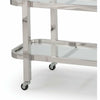 Regina Andrew Carter Bar Cart, Polished Stainless Steel