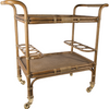 Sika-Design Originals Carlo Rattan Bar Cart, Antique, Indoor-Bar Carts-Sika Design-Antique-Heaven's Gate Home, LLC