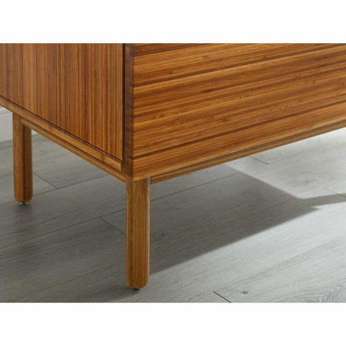 Greenington Ventura Solid Moso Bamboo 1 Drawer Nightstand, Amber